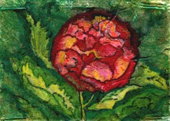 Floral Cabbage Audrey J Wilde Wausau WI mixed media